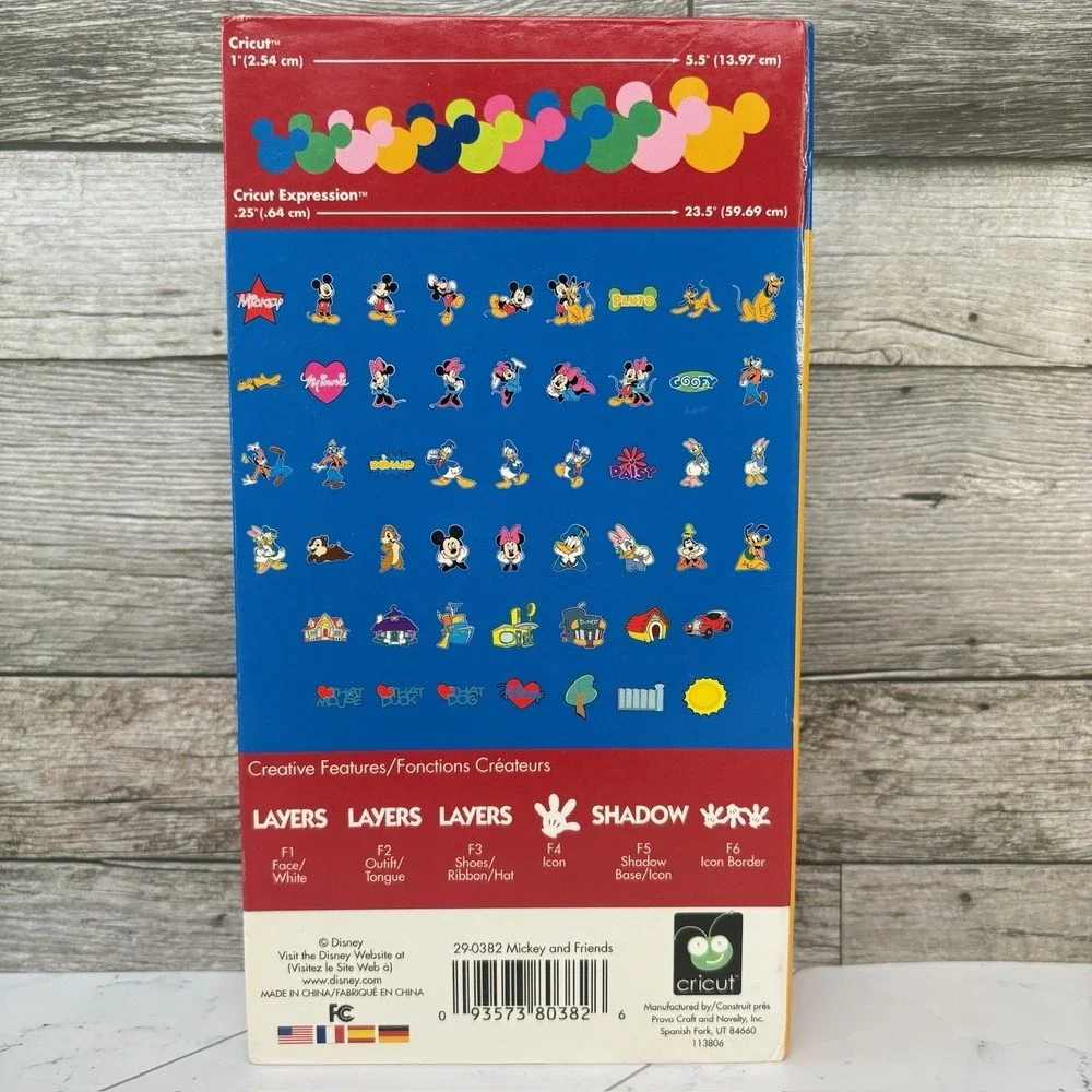 Disney Mickey And Friends Cricut Cartridge Complete